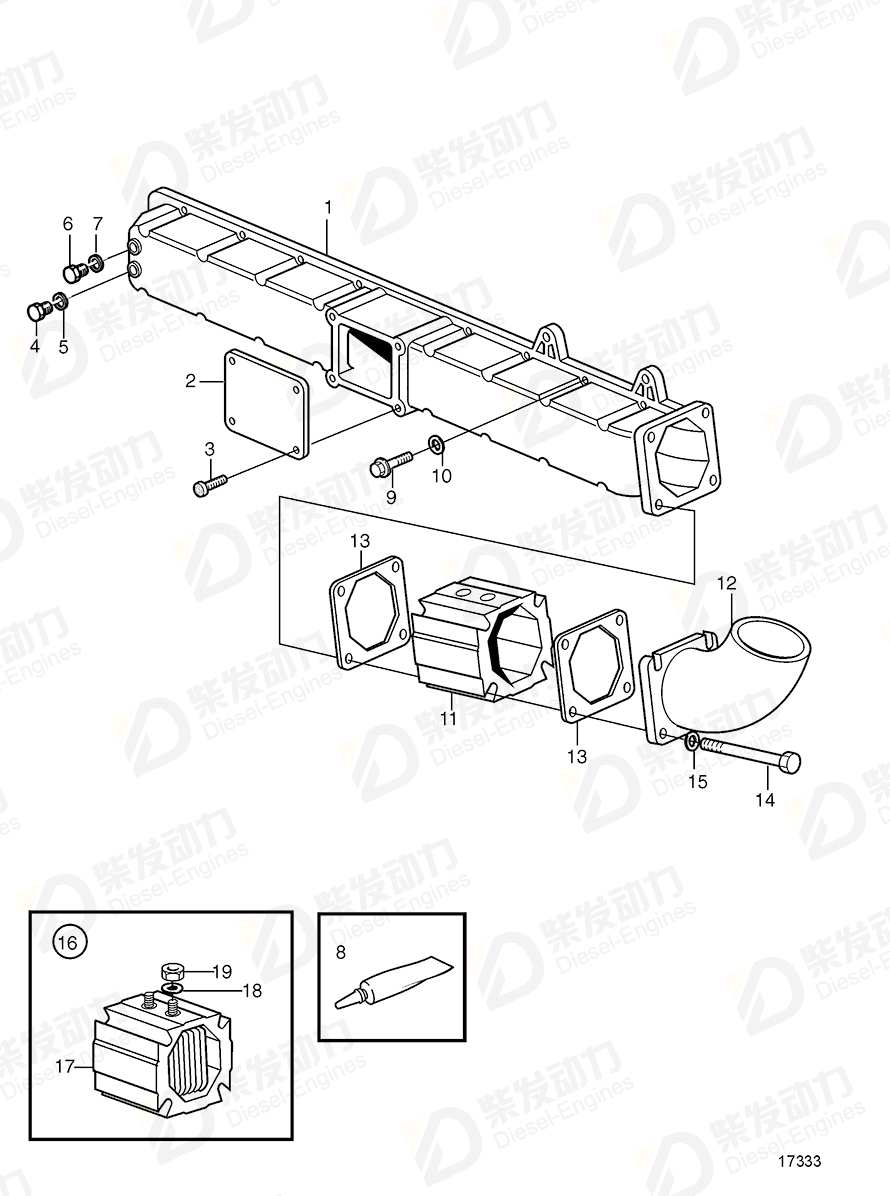 volvo penta Flange screw 949846 Drawing volvo penta Flange screw 949846 Drawing
